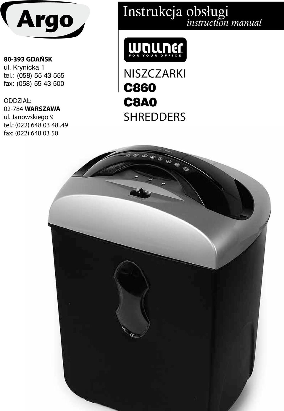 : (058) 55 43 555 fax: (058) 55 43 500 ODDZIAŁ: 02-784