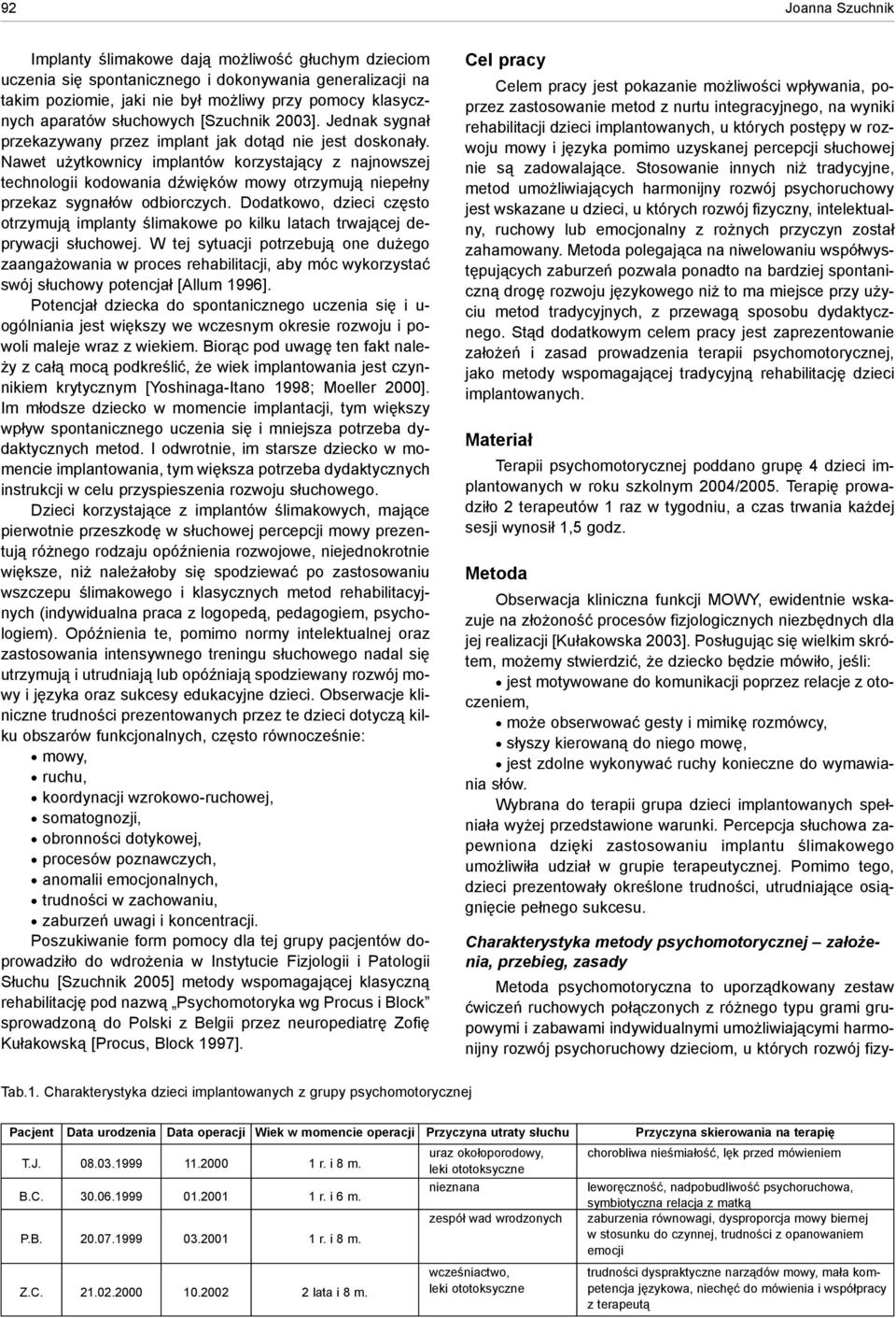 Nawet u ytkownicy implantów korzystaj¹cy z najnowszej technologii kodowania dÿwiêków mowy otrzymuj¹ niepe³ny przekaz sygna³ów odbiorczych.