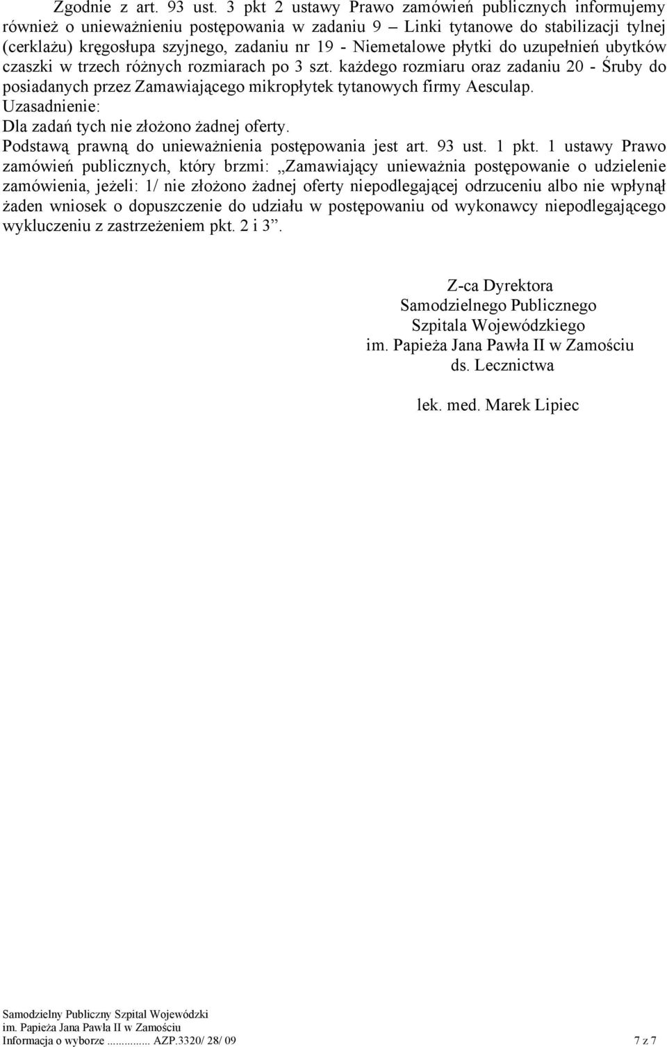 Niemetalowe płytki do uzupełnień ubytków czaszki w trzech różnych rozmiarach po 3 szt.