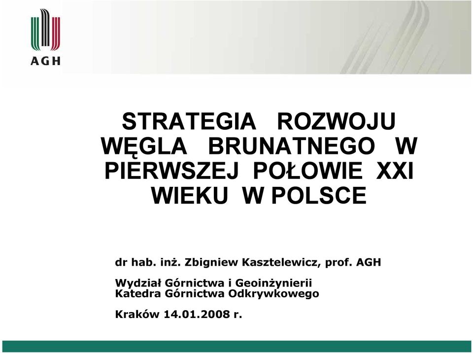 Zbigniew Kasztelewicz, prof.
