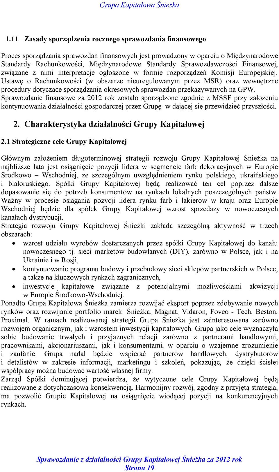 procedury dotyczące sporządzania okresowych sprawozdań przekazywanych na GPW.