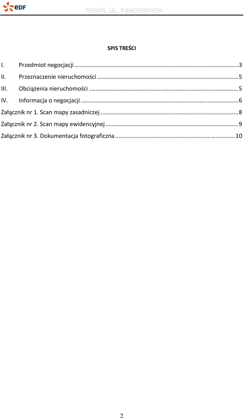 Informacja o negocjacji... 6 Załącznik nr 1. Scan mapy zasadniczej.