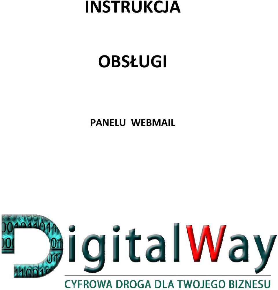 INSTRUKCJA OBSŁUGI PANELU WEBMAIL - PDF Free Download