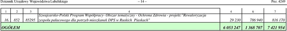 - Ochrona Zdrowia - projekt:"rewaloryzacja 16.