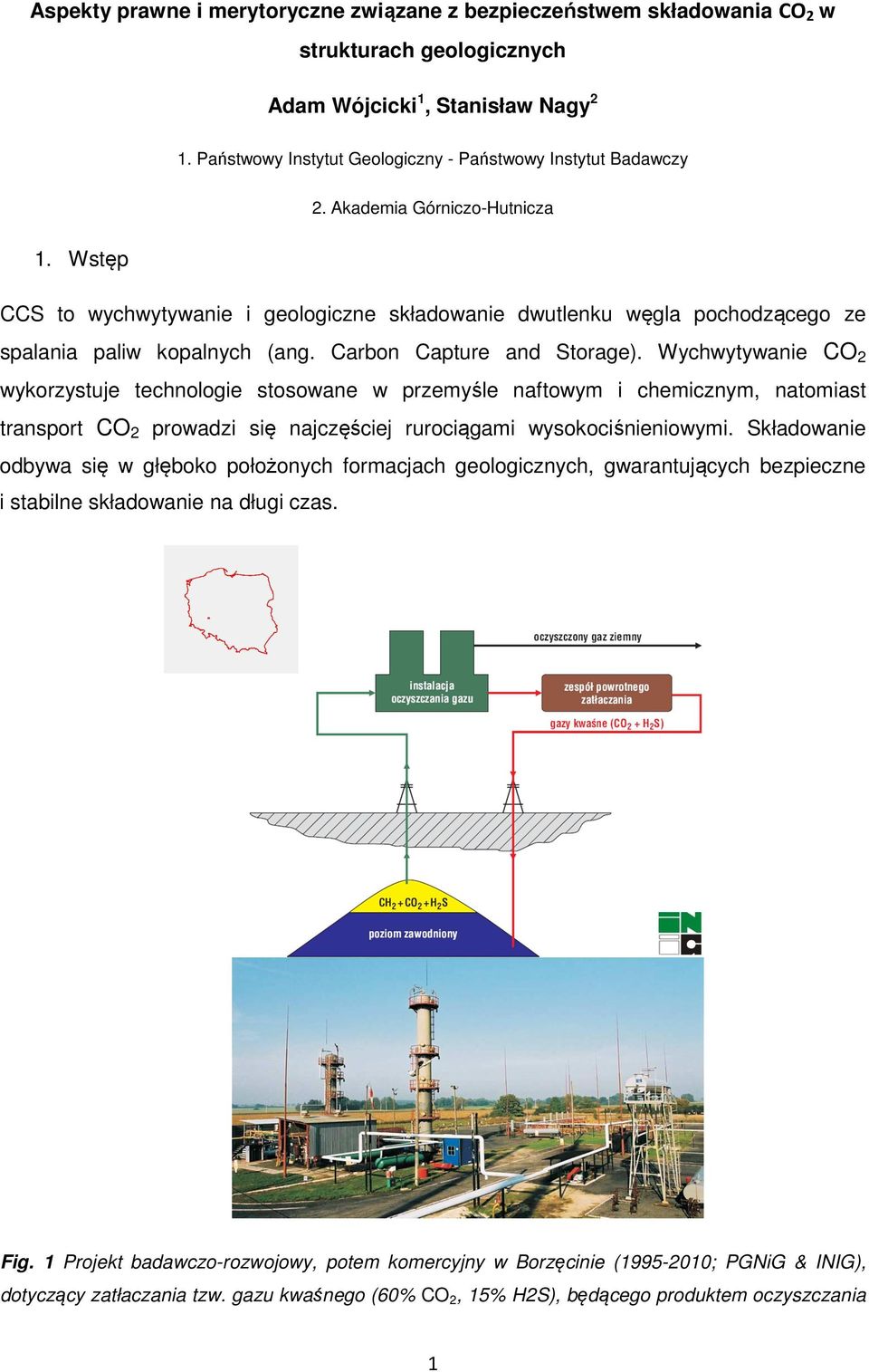 Wstęp CCS to wychwytywanie i geologiczne składowanie dwutlenku węgla pochodzącego ze spalania paliw kopalnych (ang. Carbon Capture and Storage).