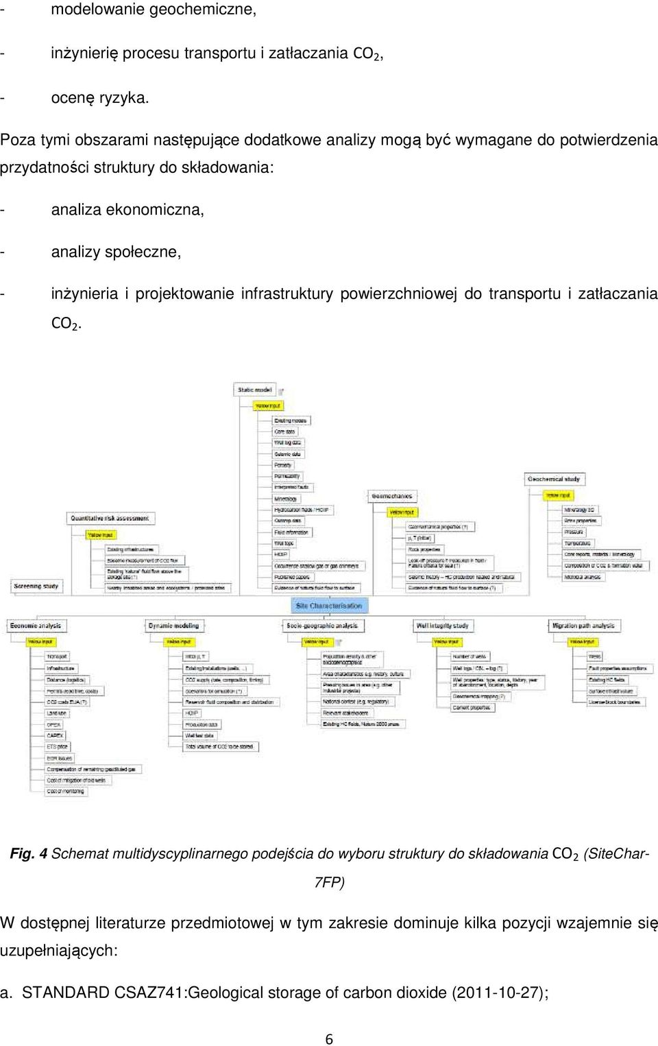 społeczne, - inżynieria i projektowanie infrastruktury powierzchniowej do transportu i zatłaczania CO 2. Fig.