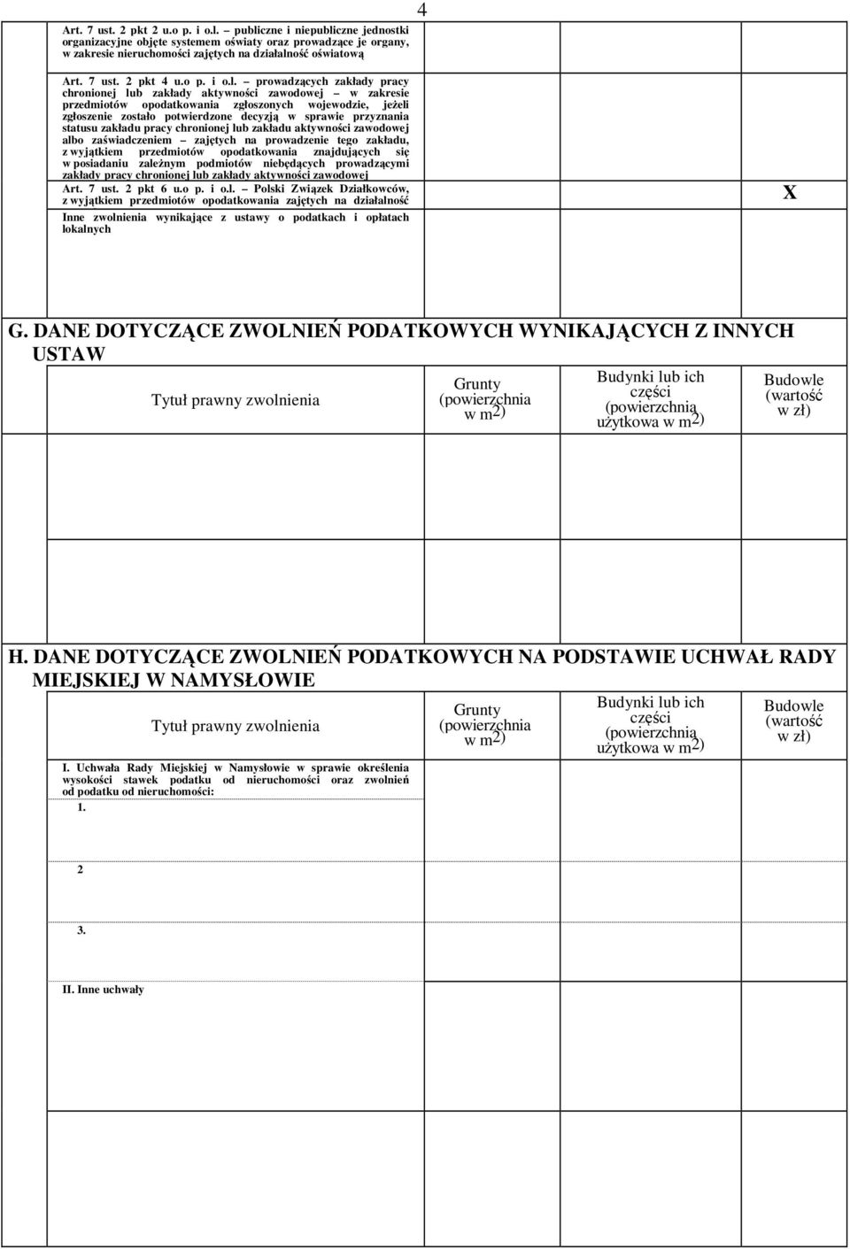 prowadzących zakłady pracy chronionej lub zakłady aktywności zawodowej w zakresie przedmiotów opodatkowania zgłoszonych wojewodzie, jeżeli zgłoszenie zostało potwierdzone decyzją w sprawie przyznania