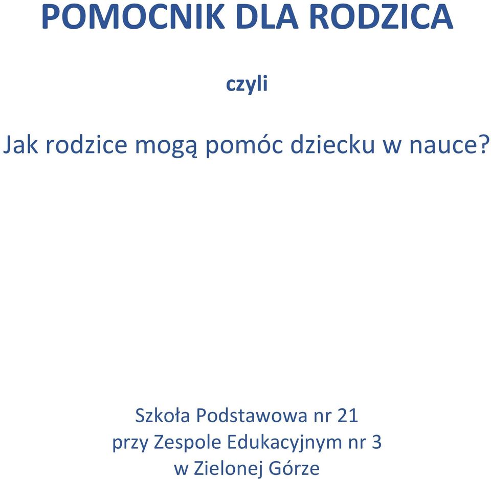 Szkoła Podstawowa nr 21 przy