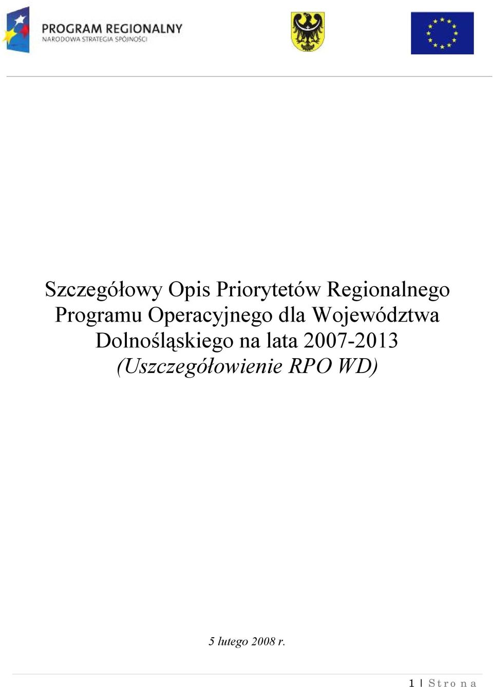 Dolnośląskiego na lata 2007-2013