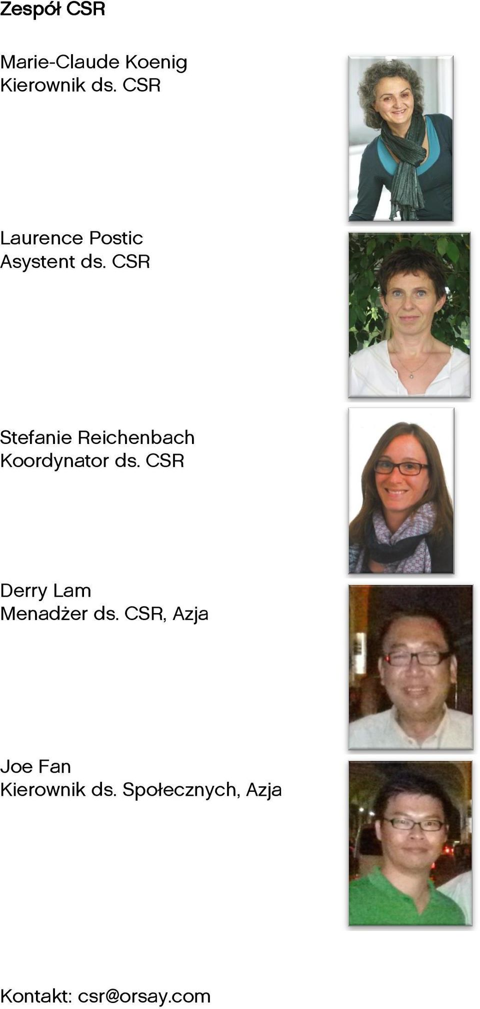 CSR Stefanie Reichenbach Koordynator ds.