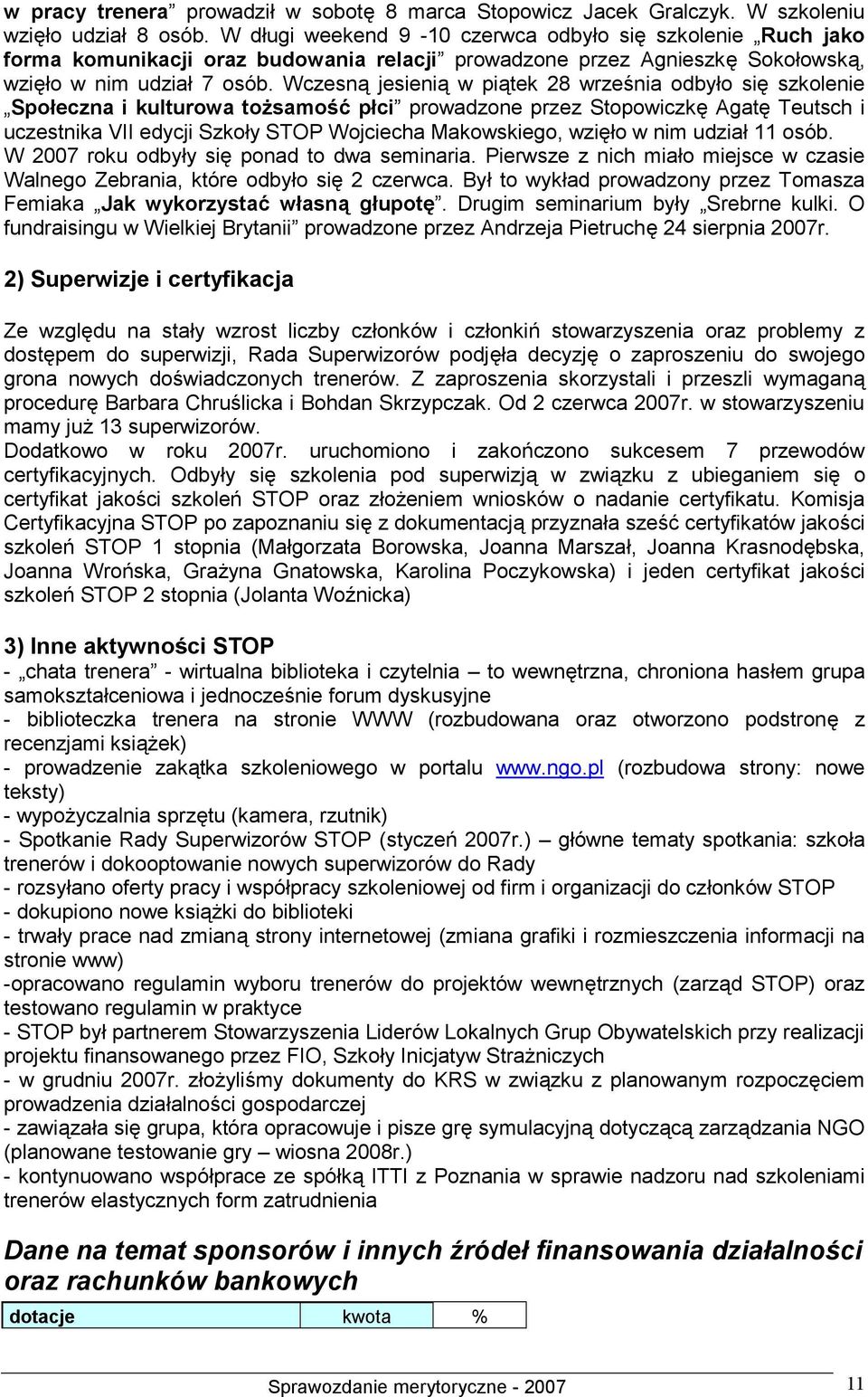 Wczesną jesienią w piątek 28 września odbyło się szkolenie Społeczna i kulturowa tożsamość płci prowadzone przez Stopowiczkę Agatę Teutsch i uczestnika VII edycji Szkoły STOP Wojciecha Makowskiego,