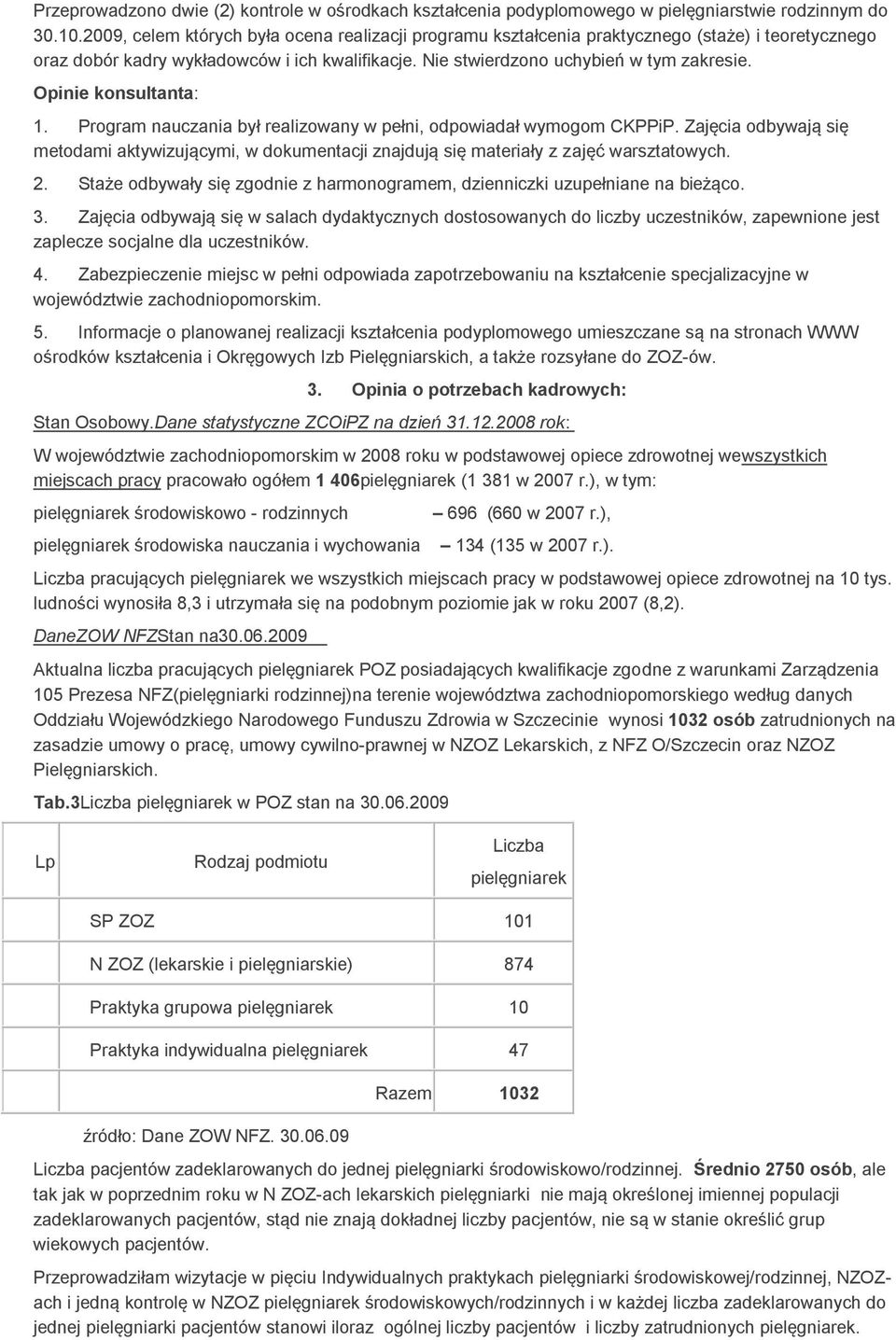 Opinie konsultanta: 1. Program nauczania był realizowany w pełni, odpowiadał wymogom CKPPiP. Zajęcia odbywają się metodami aktywizującymi, w dokumentacji znajdują się materiały z zajęć warsztatowych.