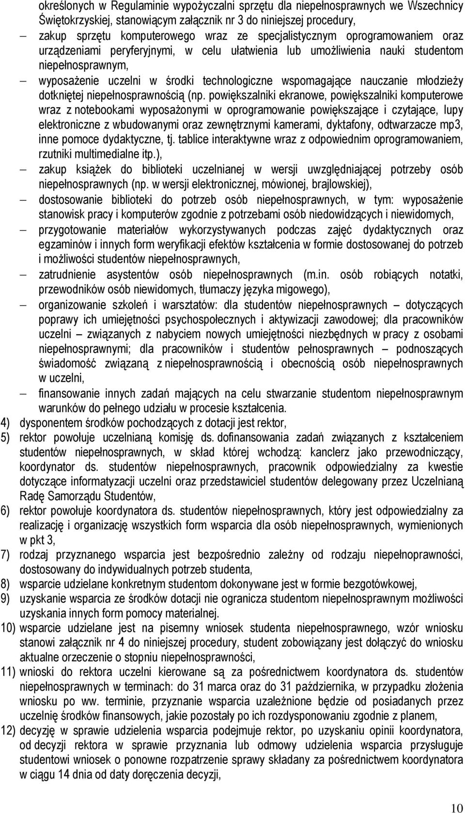 nauczanie młodzieży dotkniętej niepełnosprawnością (np.