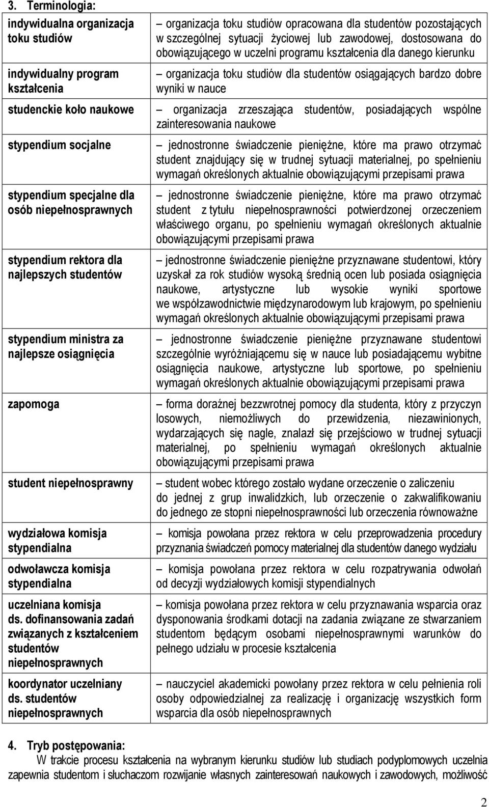 dofinansowania zadań związanych z kształceniem studentów niepełnosprawnych koordynator uczelniany ds.