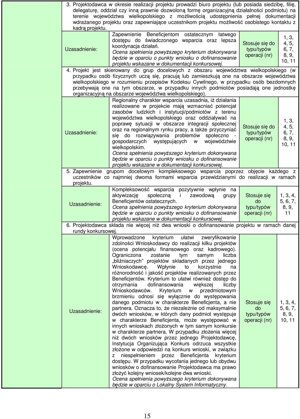 Beneficjentom ostatecznym łatwego dostępu do świadczonego wsparcia oraz lepsza koordynacja działań. 1, 3, 4, 5, 6, 7, 8, 9, 10, 11 4.