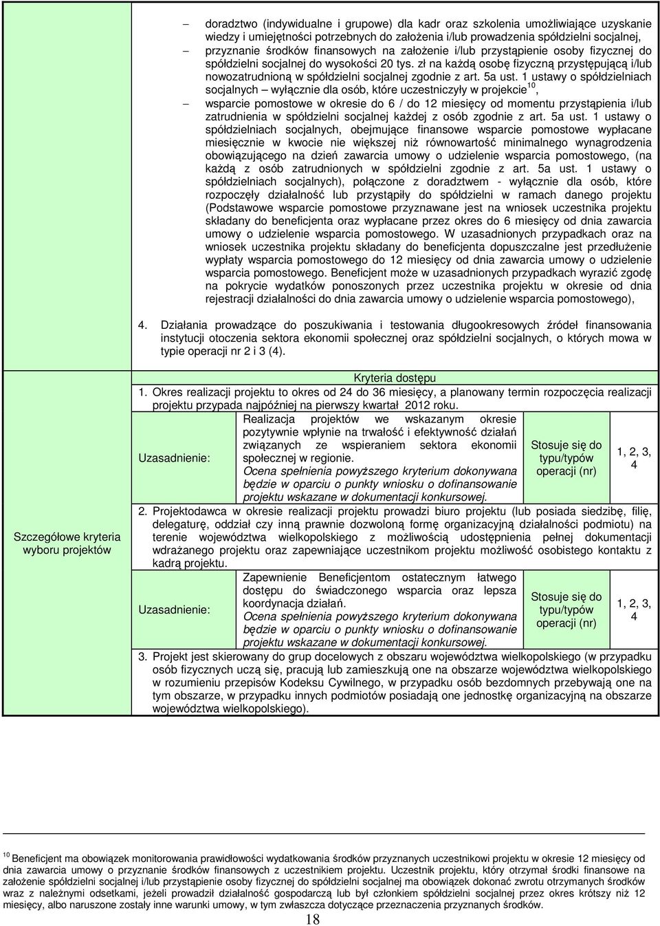 zł na każdą osobę fizyczną przystępującą i/lub nowozatrudnioną w spółdzielni socjalnej zgodnie z art. 5a ust.