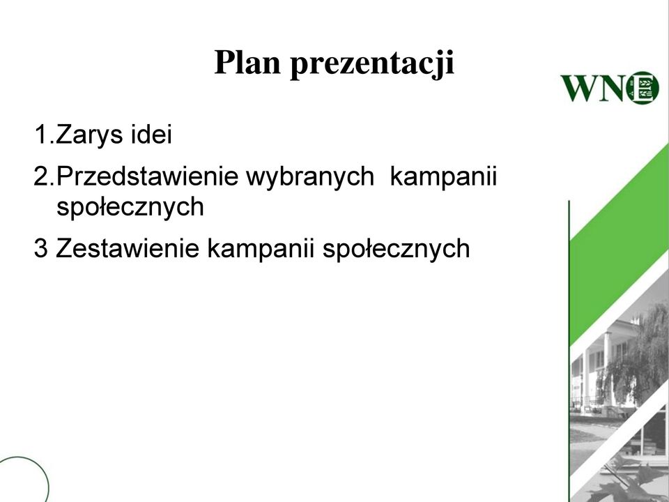 Przedstawienie wybranych