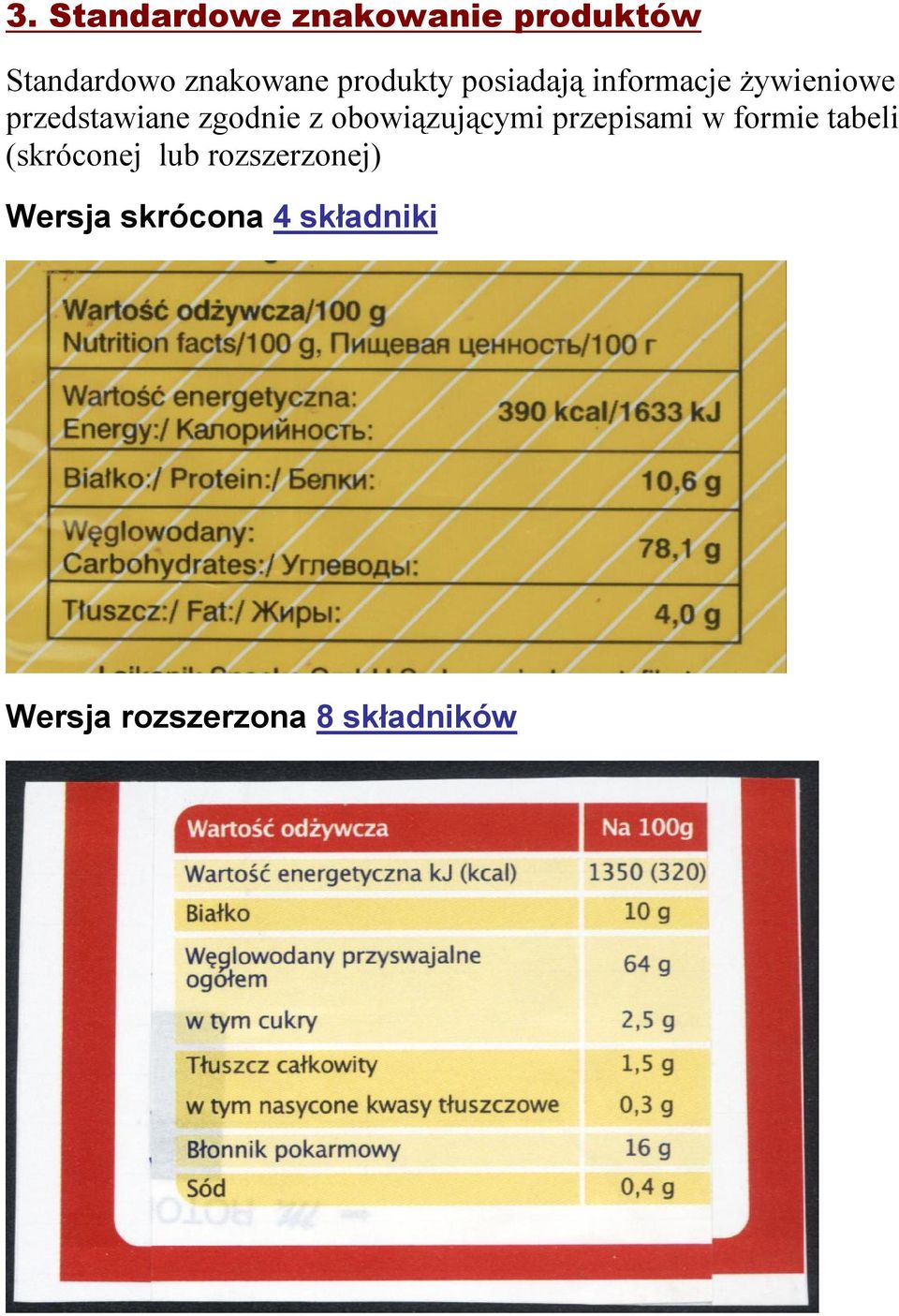 z obowiązującymi przepisami w formie tabeli (skróconej lub