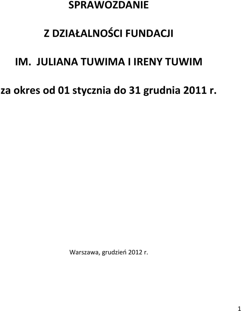 JULIANA TUWIMA I IRENY TUWIM za
