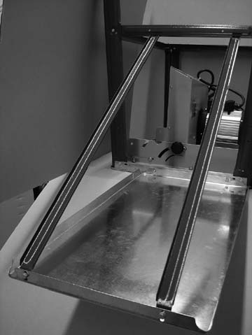 ENGLISH Fig. 6, 6.1 Install two long side stays and two short side stays on the legs using twelve M6 x 16 hexagonal screws, twelve 6 mm washers and twelve M6 nuts.