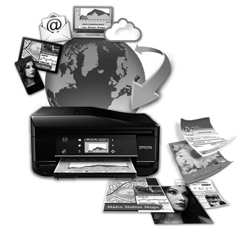 Wprowadzenie Korzystanie z usługi Epson Connect Korzystając z usługi Epson Connect i innych usług oferowanych przez firmę Epson, można łatwo drukować bezpośrednio ze swojego smartfonu, tabletu lub