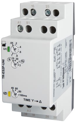 przekaźniki czasowe obudowy modułu instalacyjnego MT-TSA... MT-TWT... jednofunkcyjne niezależne czasy T1, T2 MT-TSA... MT-TWT... ❶ : 0,3 A / 250 V DC ❷ W nawiasie podano długość z zaczepami na szynę 35 mm MT-TSA.