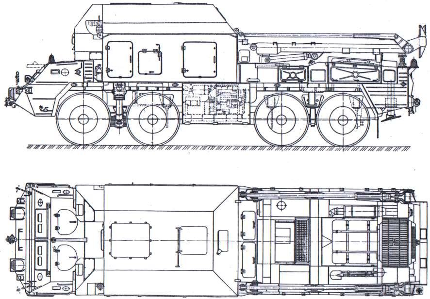 Rys.1. Specjalny pojazd radiolokacyjny SPR-22 2. PODWOZIE T 815 VP 31 DLA POJAZDU SPR-22 Podwoziem bazowym dla pojazdów SPR-22 jest słowacka TATRA T815 VP 31 265 8 x 8.