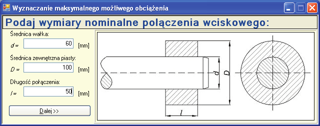 Mariusz Łoboda, Adam Krysztofiak, Zbigniew Dworecki, Jacek Przybył Przycisk Start otwiera formularz wyboru wariantu działań użytkownika (rys. 2)