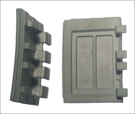 Z. A. Opiekun Rys.. Odlewy precyzyjne segmentów pierścieni uszczelniających Fig.. Precisely cast barrier segment of thermal shields Rys.