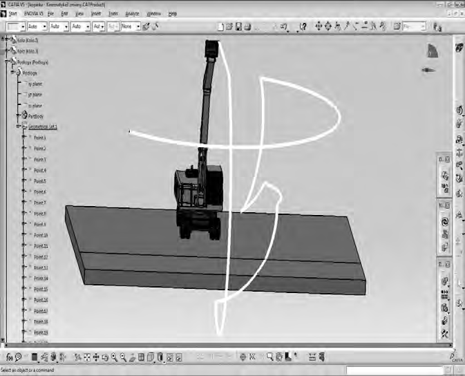 wału Cardana, parametrem sterującym jest obrót, zatem do więzów Revolute Joint dodano atrybut Angle driven.