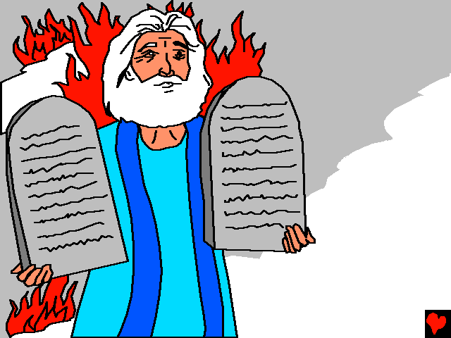 Mojżesz był na górze z Bogiem przez czterdzieści dni.