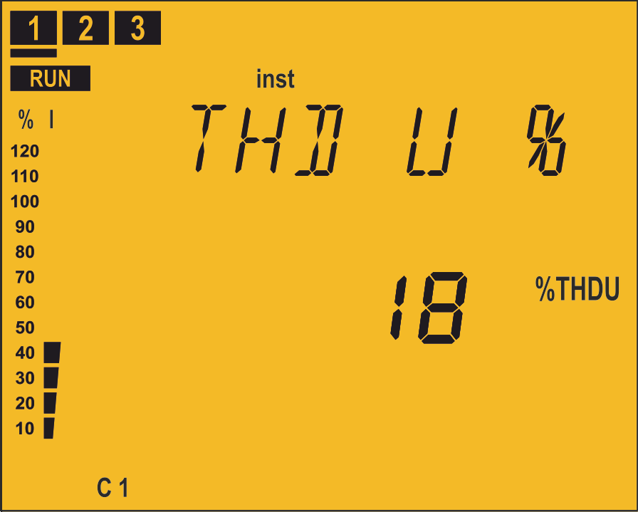 Prąd upływowy / Częstotliwość / Temperatura Prąd upływowy (ma) Częstotliwość (Hz) Temperatura (ºC) Wizualizacja wartości minimalnych. Wizualizacja wartości maksymalnych.