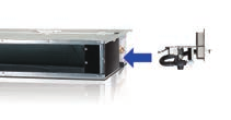 LSP Slim (niski spręż) Typ kanałowy CAC, FJM, DVM Zróżnicowana instalacja Wlot powietrza do urządzenia może być wykonany zarówno od dołu, jak i z tyłu jednostki. Zwiększa to możliwości jej instalacji.