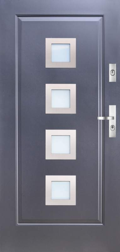 KMT z dostawkami Drzwi stalowe wejściowe zewnętrzne laminowane Tłoczenie 10s4 + dwie dostawki d5 ZASTOSOWANIE: Drzwi przeznaczone do stosowania w budownictwie jednorodzinnym, gdzie wymagana jest