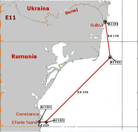 1.1 Sulina Eforie Nord Etap I Stambuł Trasa: 1. Sulina Eforie Nord Odległ.