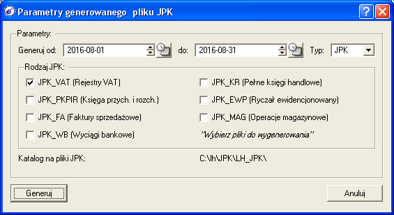 Po zakończeniu pierwszej testowej wysyłki pliku JPK program zmodyfikuje wartości w kolumnie Numer referencyjny, Kod UPO oraz Stan dla danego pliku JPK Na tym etapie możliwe jest już wyłączenie trybu