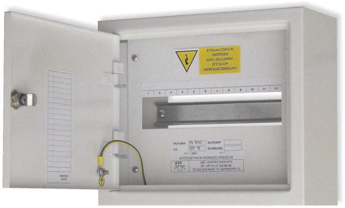 NATYNKOWE RN Rozdzielnice natynkowe typu RN s³u ¹ do rozdzia³u energii elektrycznej.