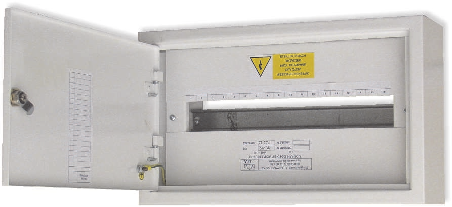 NATYNKOWE RN Rozdzielnice natynkowe typu RN s³u ¹ do rozdzia³u energii elektrycznej.