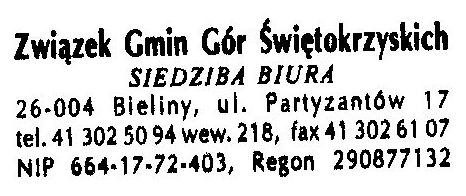 Bieliny, 18.04.2016 r. ZAPROSZENIE DO SKŁADANIA OFERT CENOWYCH DOTYCZĄCYCH OPRACOWANIA STUDIUM WYKONALNOŚCI INWESTYCJI dla projektu pn.