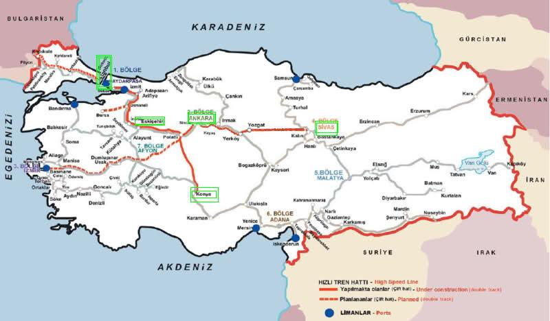 Strona 39 Turcja : kontole RAILSCAN SFT na linii wysokiej prędkości Ankara - Eskisehir 1. etap: - kalibracja urządzenia RailScan (w Niemczech) 2.