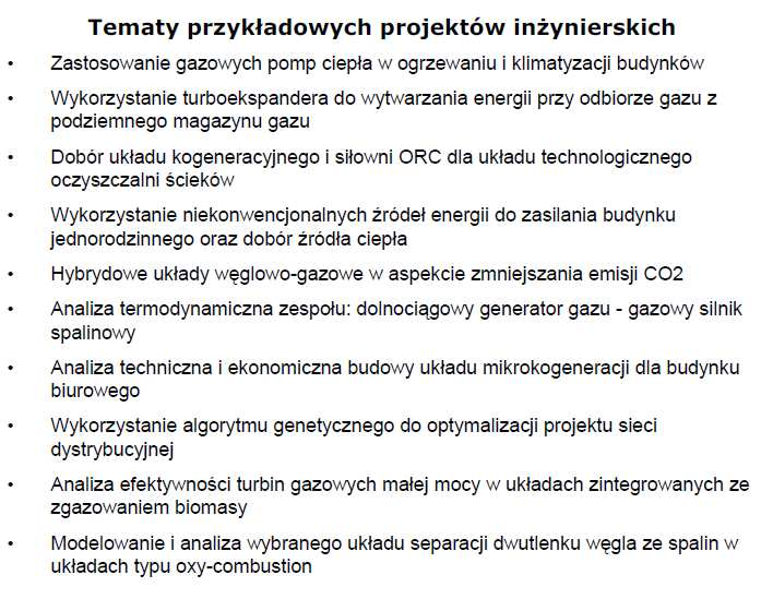 Energetyka Gazowa i Rozproszona www.itc.polsl.