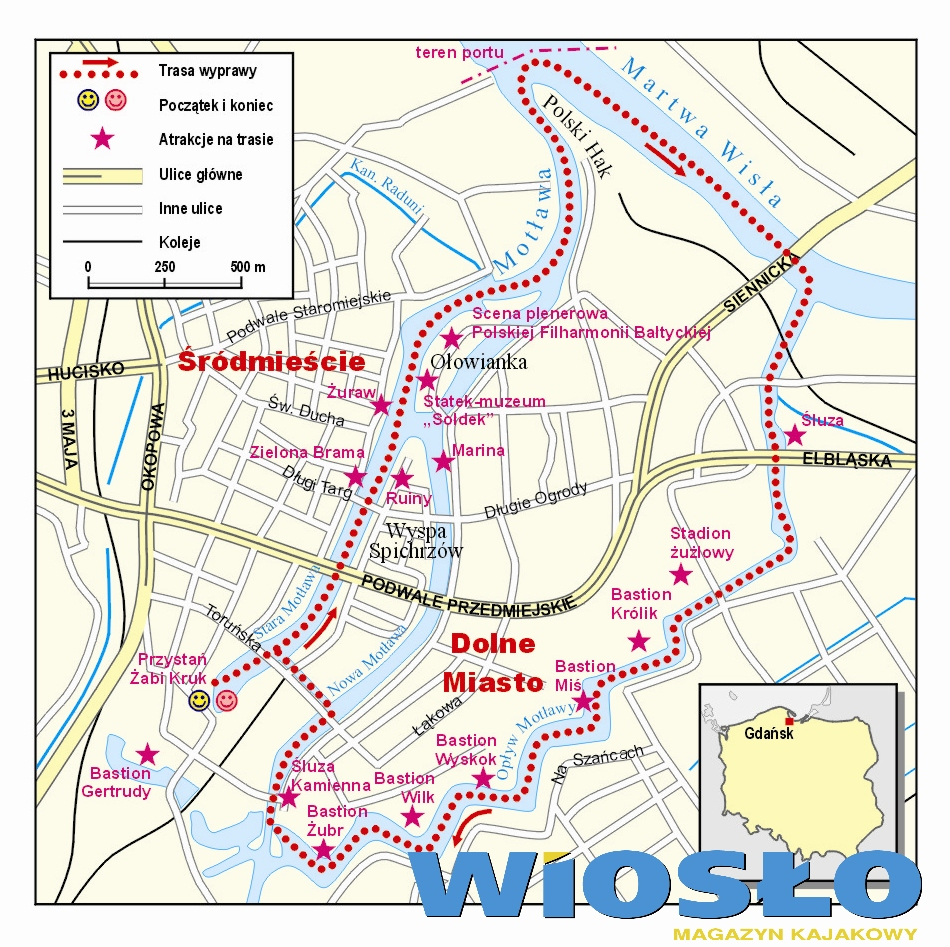 Gdańsk od zawsze czerpał swoją siłę z nadmorskiego położenia u zbiegu trzech rzek: Raduni, Motławy i Wisły. Wody Raduni, doprowadzone do miasta kanałem, były źródłem energii i wody pitnej.
