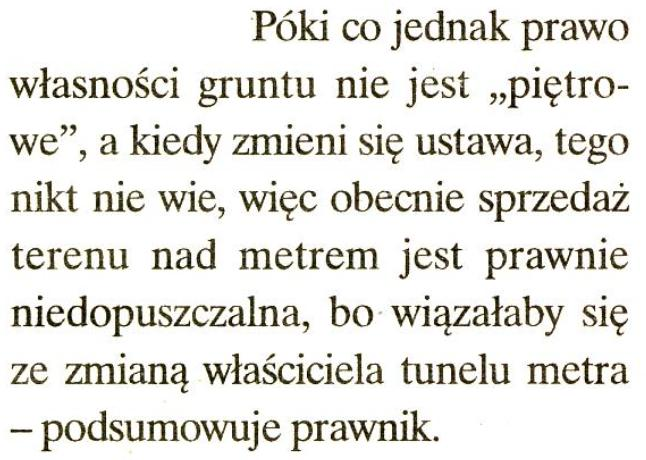 Zakłócenie funkcjonowania obrotu nieruchomościami w