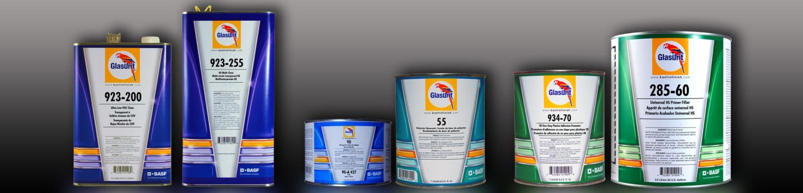 2.0 Zatwierdzone systemy lakiernicze BASF Glasurit BASF Glasurit Podłoża sztywne (stal i aluminium): Glasurit (5,0 funtów/gal, 600 g/l kompozyt BC/CC) 923-140 No-Bake Rapid Repair Clear Norma