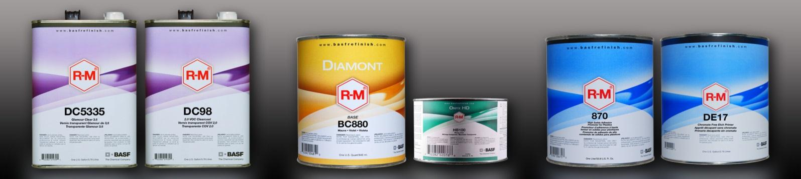 2.0 Zatwierdzone systemy lakiernicze BASF R-M BASF R-M Podłoża sztywne (stal i aluminium): R-M (5,0 funtów/gal, 600 g/l kompozyt BC/CC) Norma USA/kanadyjska Low VOC 3,5 funta/gal, 420 g/l; 2,1