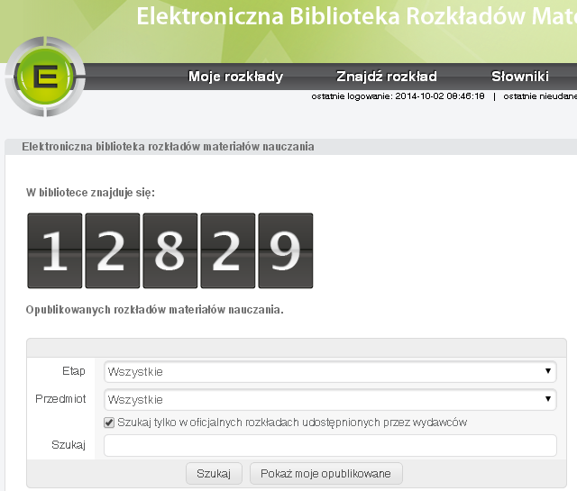 Ponowne uruchomienie Elektronicznej Biblioteki Rozkładów