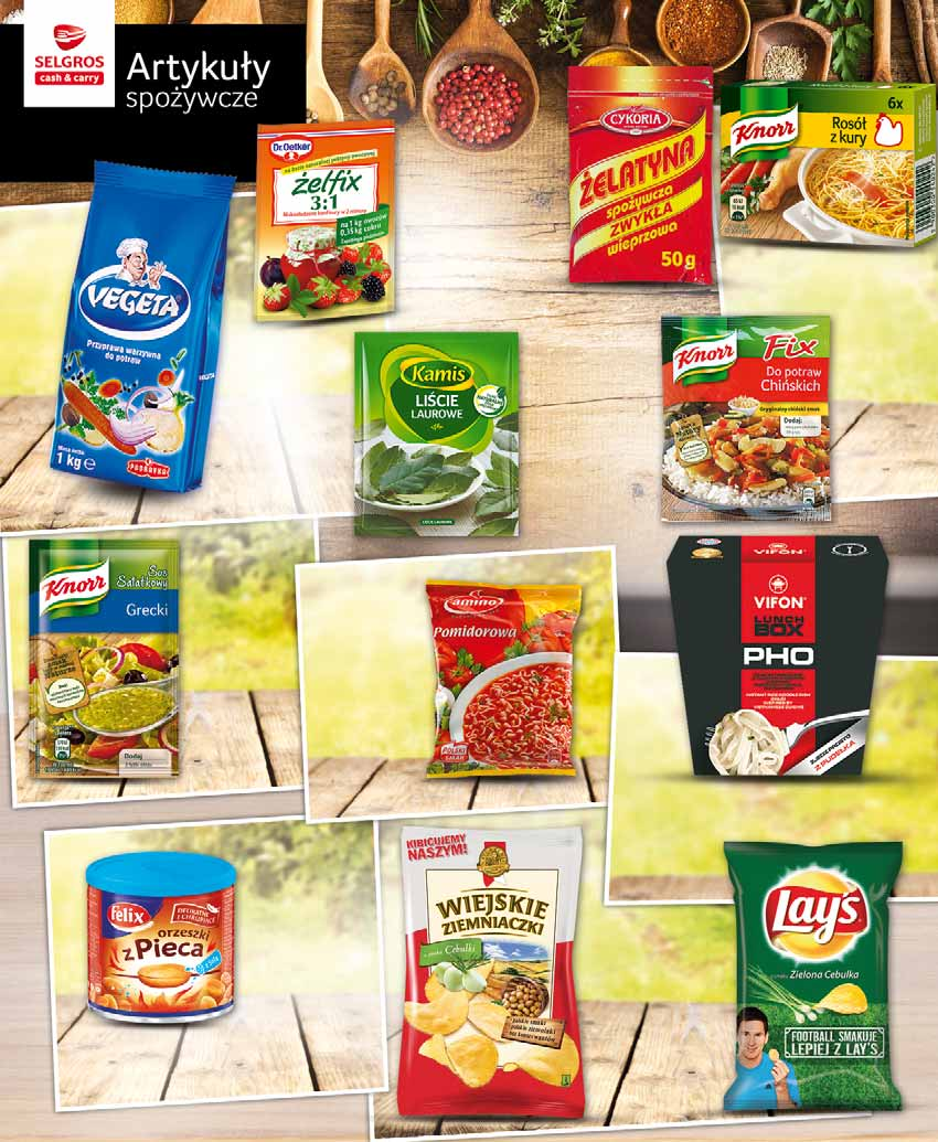 11 99 VEGETA 1 KG sprzedaż po 33776683 z VAT 12.95 1 2 15 z VAT 2.26 ŻELFIX 3:1 40 G w promocji również Żelfix 2:1 40 g w cenie: 1.99, z VAT 2.