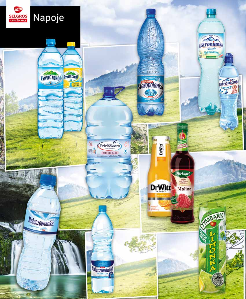 1 29 z VAT 1.59 1 WODA ŻYWIEC ZDRÓJ 1,5 L gazowana, niegazowana, średnio gazowana pakowana po 6 szt. 57975732 79 z VAT 2.20 ŻYWIEC ZDRÓJ SMAKOŁYK 1,5 L pakowany po 6 szt. 18362509 1 05 z VAT 1.