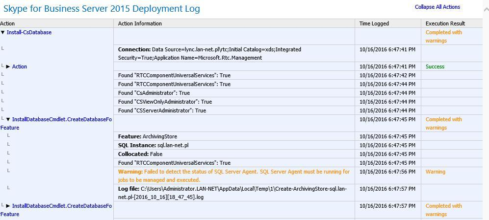 Lync/Skype Topology Builder Uwaga należy