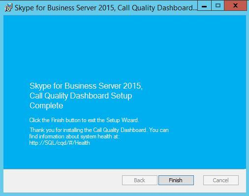 Instalacja komponentu Call Quality Dashboard (CQD)